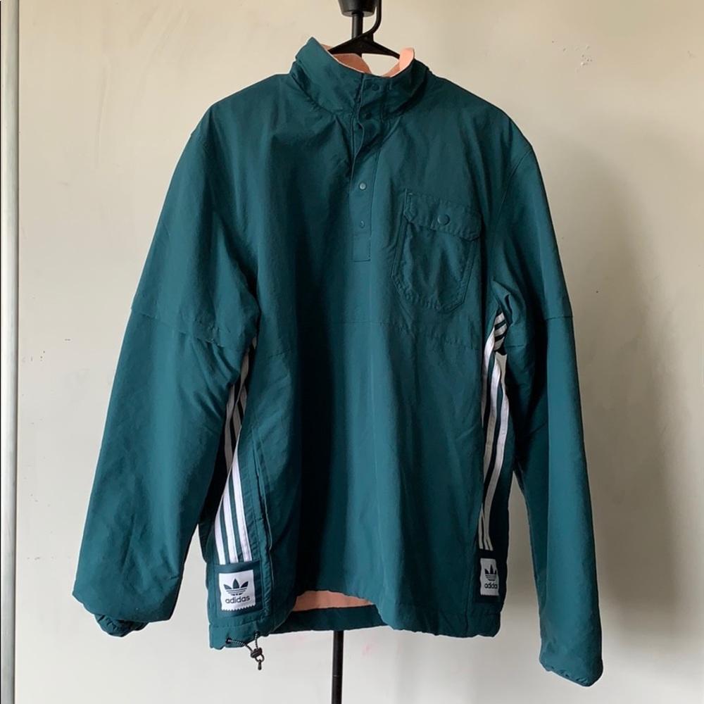 Adidas Green/Pink Reversible Jacket | Large NWOT